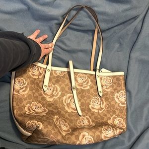 Coach floral tote/shoulder bag